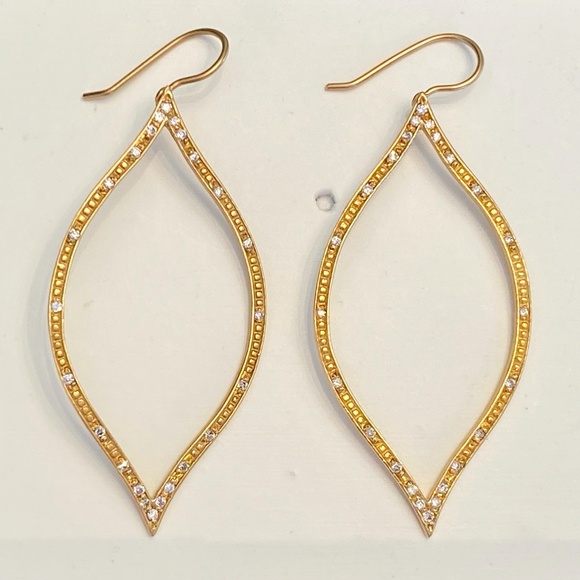Jamie Wolf ~ New York Designer to the Stars Jewelry - **SOLD** ~ JAMIE WOLF ~ 18K Yellow Gold and Diamond Earrings